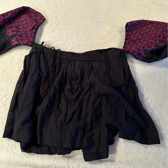 Free people off the shoulder embroidered top - Picture 3 of 3